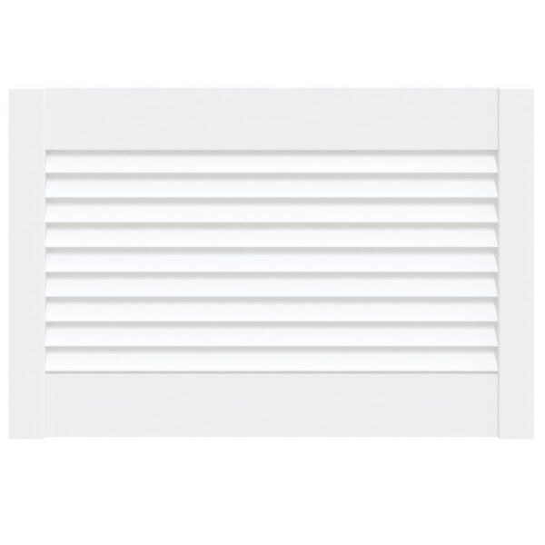 vidaXL Porte d'armoire &agrave; persiennes blanc 39,5x59,4 cm pin massif