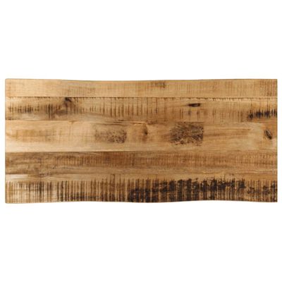 vidaXL Dessus de table bord vivant 90x40x2,5 cm bois de manguier brut