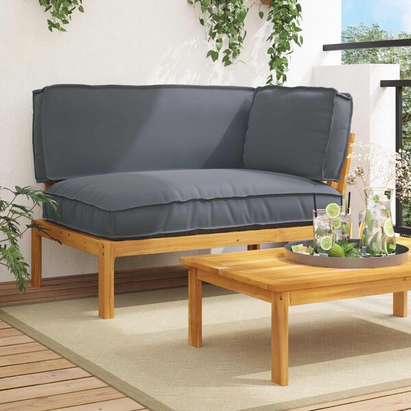 vidaXL Ensemble de Canap&eacute;s avec coussin Anthracite 131,5 x 92 x 69 cm