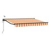 vidaXL Auvent r&eacute;tractable &eacute;lectrique Jaune, Orange, Anthracite 3 x 2 m