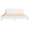 vidaXL Cadre de lit sans matelas blanc 140x190 cm bois de pin massif