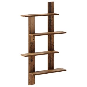 vidaXL &Eacute;tag&egrave;re Murale Bois ancien 61 x 13,5 x 105 cm Bois d'ing&eacute;nierie