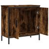 vidaXL Armoire lavabo de salle de bain ch&ecirc;ne fum&eacute; 60x30x60 cm