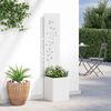 vidaXL Écran de confidentialité de jardin Floral Blanc 32 x 140 cm