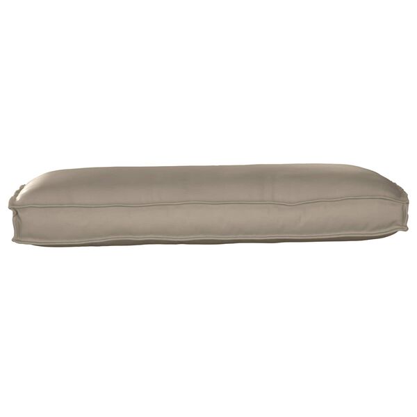 vidaXL Coussin pour assise / dossier de palette Taupe 120 x 50 x 12 cm