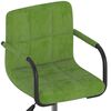 vidaXL Chaises pivotantes &agrave; manger lot de 2 vert clair velours
