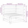 vidaXL Canap&eacute; d'angle de jardin 70x70x67 cm bois de pin impr&eacute;gn&eacute;