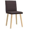 vidaXL Chaises à manger lot de 2 marron foncé tissu