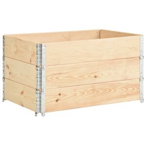 vidaXL Colliers de palette 3 pcs 50x100 cm Bois de pin solide