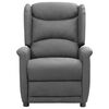 vidaXL Fauteuil inclinable Gris clair Tissu