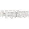 vidaXL Ensemble de salle &agrave; manger pour jardin 11 pcs Blanc et Taupe