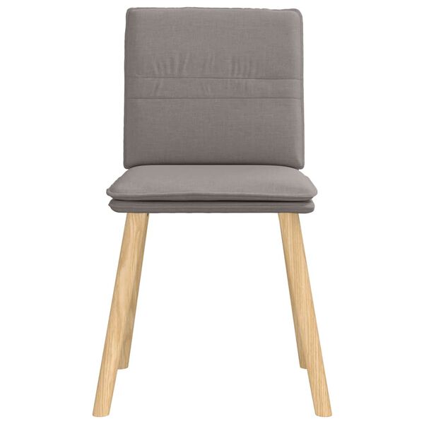 vidaXL Chaises &agrave; manger lot de 6 taupe tissu