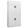 vidaXL Armoire de bureau Gris clair 90x40x180 cm Acier