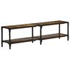 vidaXL Meuble TV 150x30x41 cm bois massif de r&eacute;cup&eacute;ration