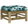 vidaXL Salon de jardin 6 pcs avec coussins bois de pin imprégné