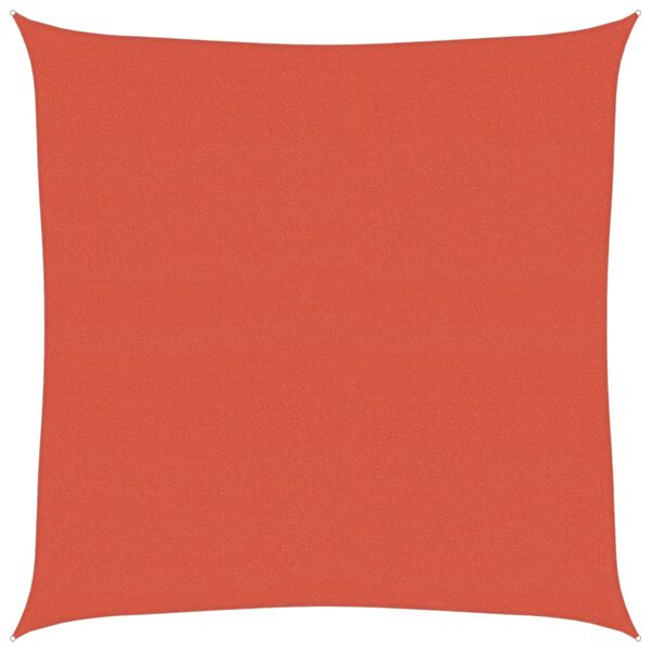 vidaXL Voile d'ombrage 160 g/m&sup2; Terre cuite 6x6 m PEHD