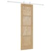vidaXL Porte coulissante Naturel et Blanc 61 x 198,5 cm