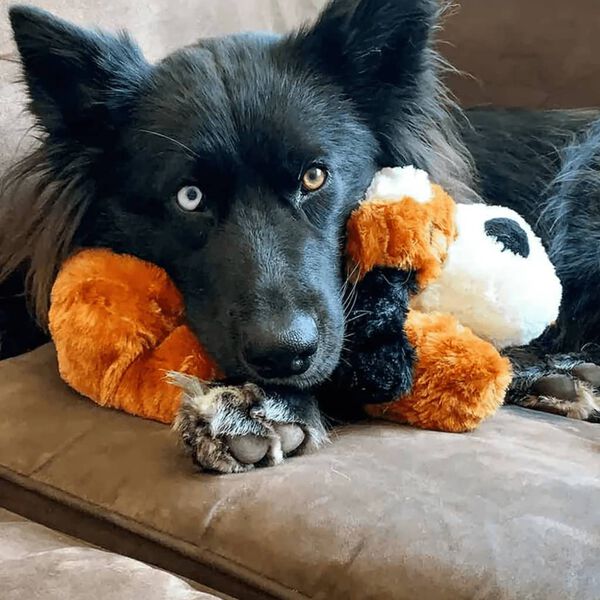 Snuggle Puppy Jouet en peluche pour chien Heartbeat Marron et blanc