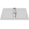vidaXL T&ecirc;te de douche plongeante carr&eacute;e en acier inoxydable 20x20 cm