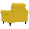 vidaXL Fauteuil Jaune 60 cm Velours