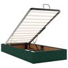 vidaXL Cadre de lit ottoman avec matelas vert fonc&eacute; 160x200 cm velours