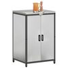 vidaXL Rangement de cuisine avec &eacute;tag&egrave;re Argent 60 x 50 x 92 cm Acier