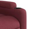 vidaXL Fauteuil inclinable de massage &eacute;lectrique Rouge bordeaux Tissu