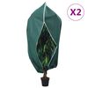 vidaXL Housses de protection pour plantes avec fermeture &eacute;clair 2 pcs