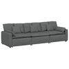 vidaXL Canap&eacute; modulable avec coussins gris fonc&eacute;