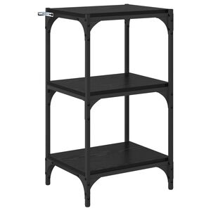 vidaXL Biblioth&egrave;que Ch&ecirc;ne noir 40 x 33 x 70,5 cm