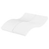 vidaXL Matelas en mousse blanc 120x210 cm duret&eacute; H2 H3