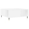 vidaXL Table basse blanc 80x80x36,5 cm bois d'ing&eacute;nierie