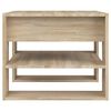 vidaXL Table basse chêne sonoma 55,5x55x45 cm bois d'ingénierie