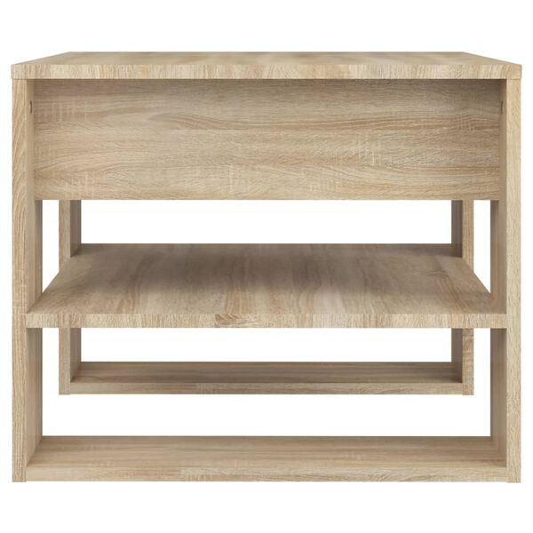 vidaXL Table basse chêne sonoma 55,5x55x45 cm bois d'ingénierie