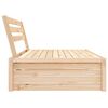 vidaXL Canap&eacute; central de jardin 120x80 cm bois de pin massif