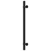 vidaXL Poign&eacute;es d'armoire 10 pcs noir 192 mm acier inoxydable
