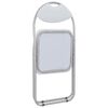 vidaXL Chaises pliantes &agrave; manger lot de 4 blanc similicuir