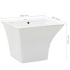 vidaXL Lavabo mural C&eacute;ramique Blanc 500 x 450 x 410 mm