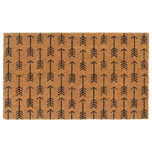 vidaXL Tapis de porte naturel 45x75 cm fibre de coco touffet&eacute;