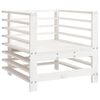 vidaXL Chaises de jardin lot de 2 blanc bois massif de pin