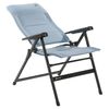Travellife Chaise inclinable Lago Comfort ondul&eacute;e bleu