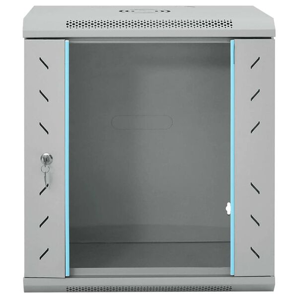 vidaXL Armoire r&eacute;seau avec stockage Gris 53 x 45 x 60 cm Acier