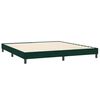 vidaXL Sommier &agrave; lattes de lit et matelas vert fonc&eacute; 180x210cm velours