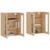 vidaXL Armoires murales 2 pcs chêne sonoma bois d'ingénierie