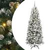vidaXL Sapin de No&euml;l artificiel Blanc 210 cm