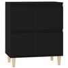 vidaXL Buffet Noir 60x35x70 cm Bois d'ing&eacute;nierie