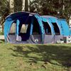 vidaXL Tente familiale tunnel 8 personnes bleu imperméable