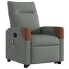 vidaXL Fauteuil de massage inclinable Gris foncé Tissu