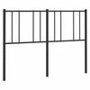 vidaXL T&ecirc;te de lit de remplacement m&eacute;tal noir 120 cm