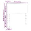 vidaXL Tête de lit avec tête de lit Chêne noir 75 cm Bois d'ingénierie